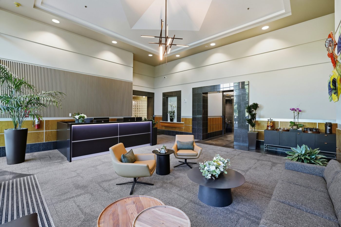 Full reception area