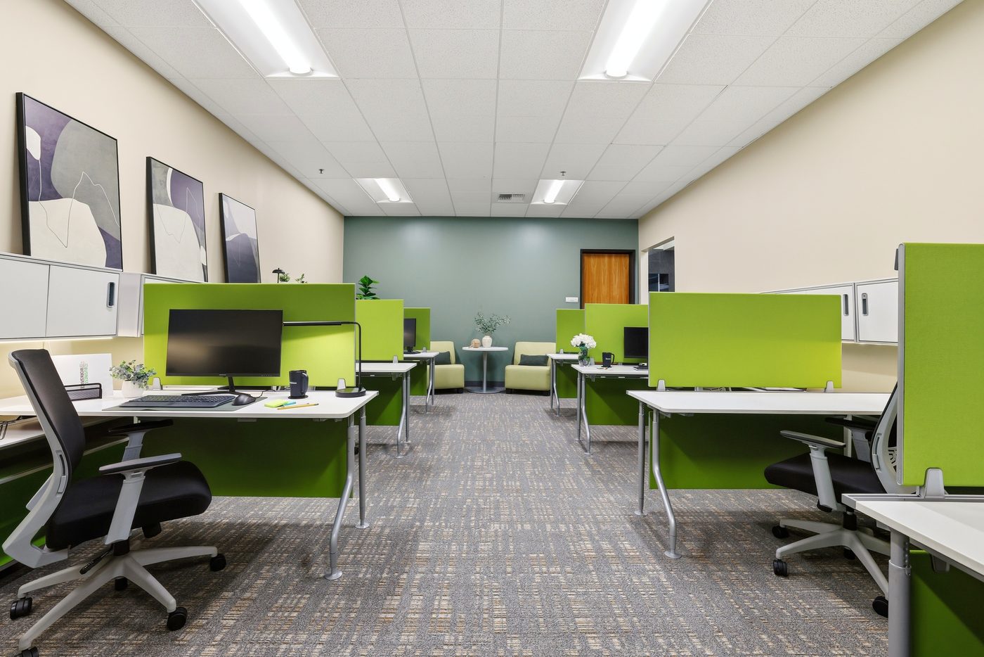 Dedicated desk area