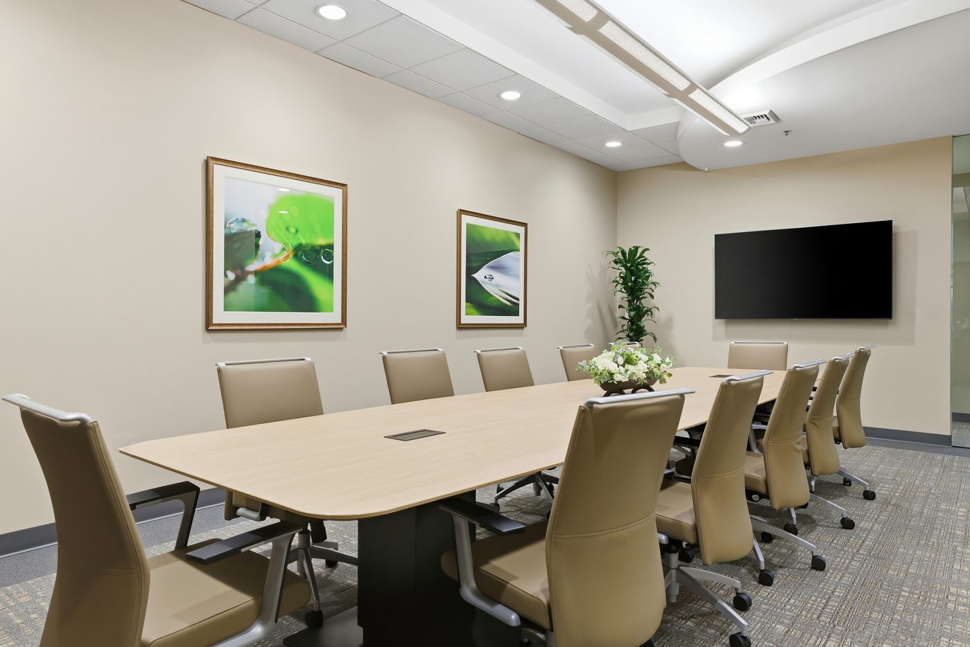 Serrano Boardroom with TV and art